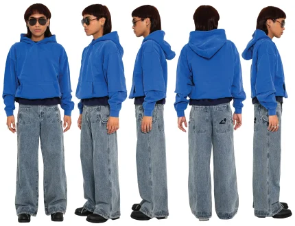 Liquid Lagoon Heavy Cut Hoodie Cobalt Blue (2)