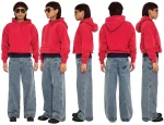 Liquid Lagoon Heavy Cut Hoodie Crimson Red (2)