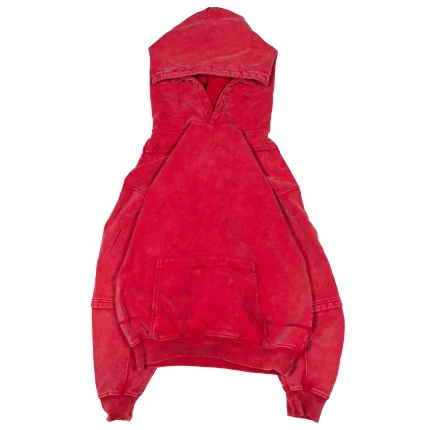 Liquid Lagoon Heavy Cut Hoodie Crimson Red (3)