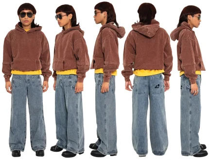 Liquid Lagoon Heavy Cut Hoodie Penny Brown (2)