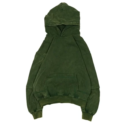 Liquid Lagoon Heavy Cut Hoodie Pine Green (3)