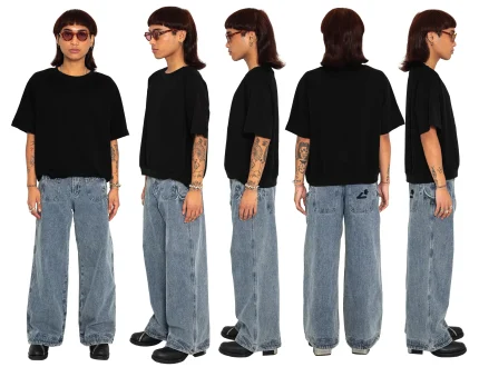 Liquid Lagoon Heavy Cut T Shirt Black (2)