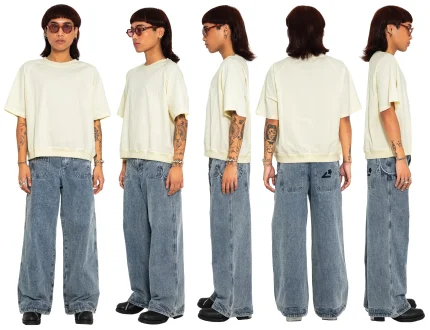 Liquid Lagoon Heavy Cut T Shirt Off White (2)