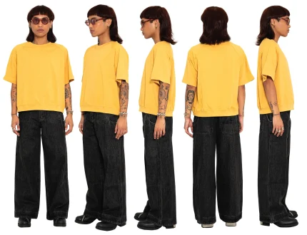 Liquid Lagoon Heavy Cut T Shirt Pastel yellow (3)