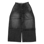 Liquid Lagoon Pinstripe Pants (Black) (4)