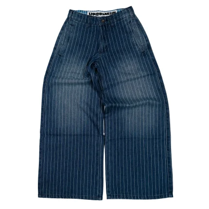 Liquid Lagoon Pinstripe Pants (Blue) (1)